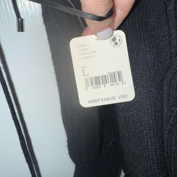 Free People NWT Emmaline Sweater Mini Dress Black - Picture 5 of 8